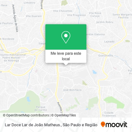 Lar Doce Lar de João Matheus. mapa