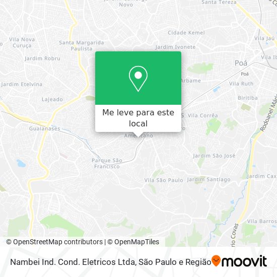 Nambei Ind. Cond. Eletricos Ltda mapa