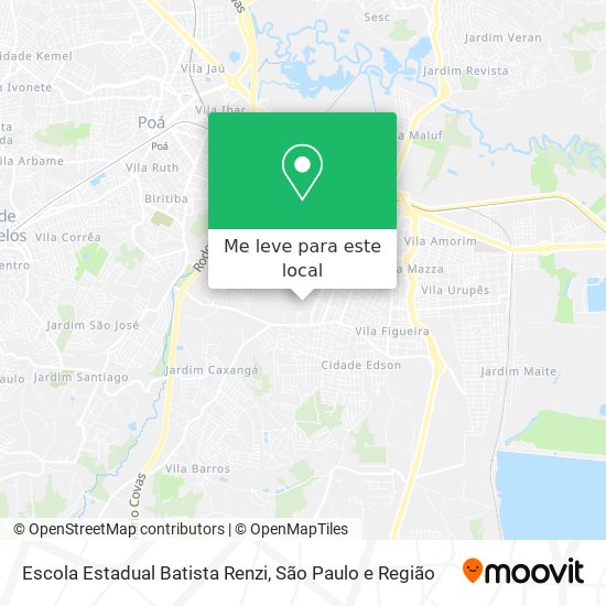 Escola Estadual Batista Renzi mapa