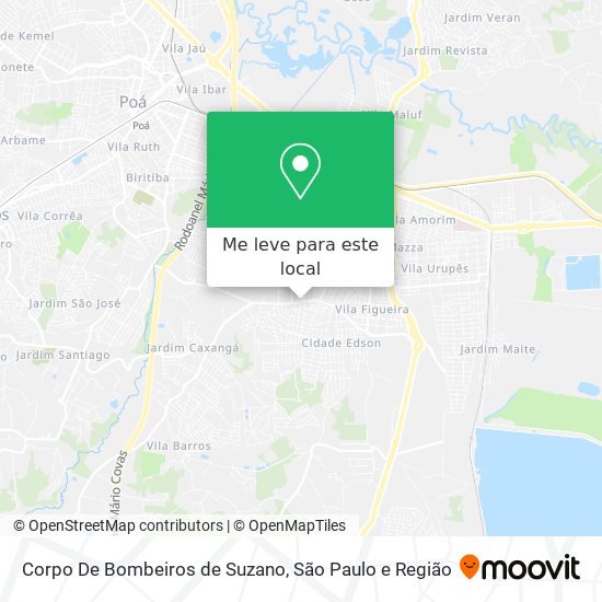 Corpo De Bombeiros de Suzano mapa