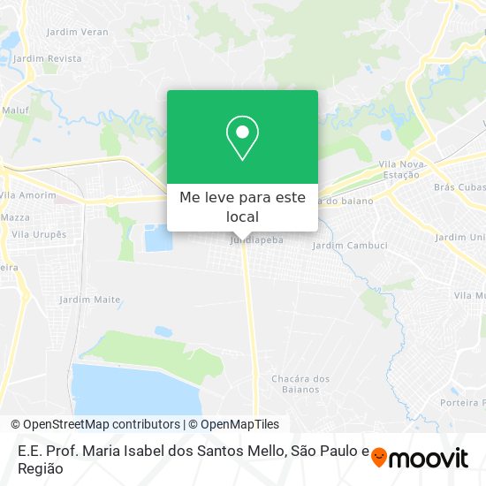 E.E. Prof. Maria Isabel dos Santos Mello mapa