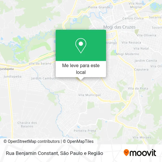 Rua Benjamin Constant mapa