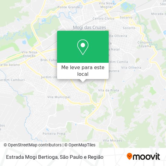 Estrada Mogi Bertioga mapa