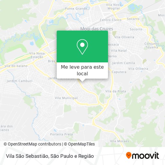 Vila São Sebastião mapa