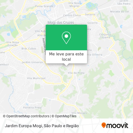 Jardim Europa Mogi mapa