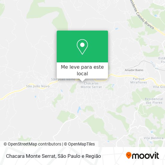 Chacara Monte Serrat mapa