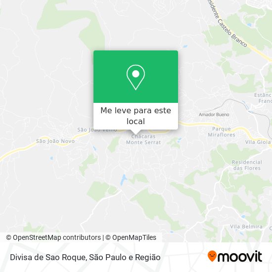 Divisa de Sao Roque mapa