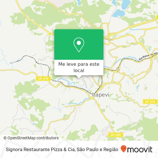 Signora Restaurante Pizza & Cia mapa