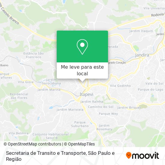 Secretaria de Transito e Transporte mapa