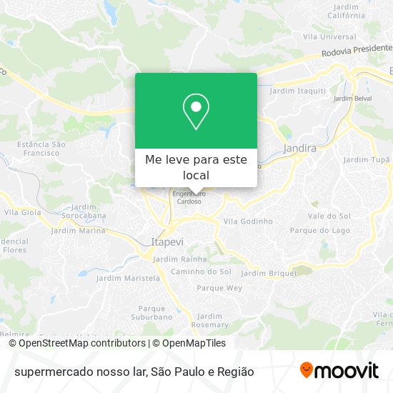 supermercado nosso lar mapa