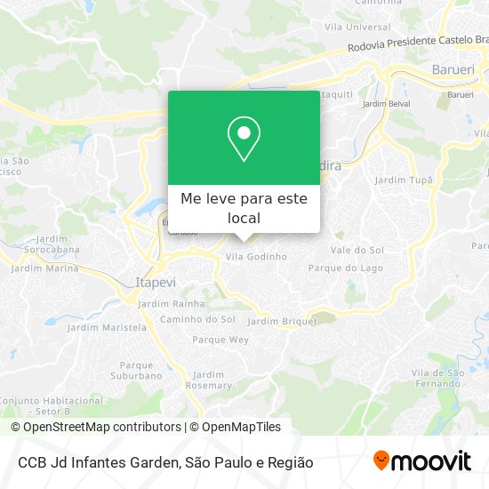 CCB Jd Infantes Garden mapa