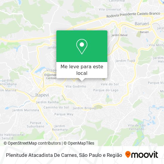 Plenitude Atacadista De Carnes mapa