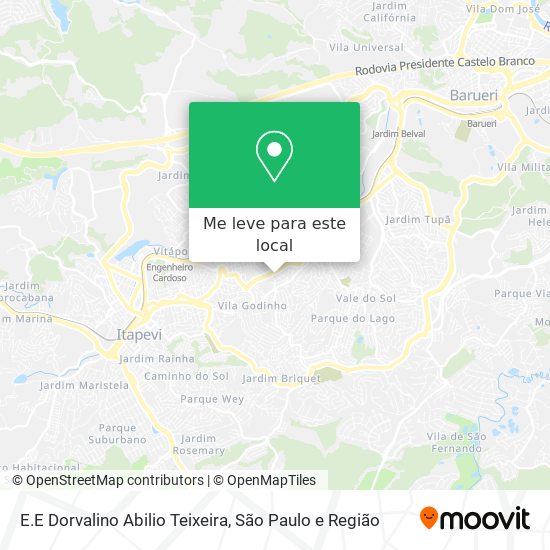 E.E Dorvalino Abilio Teixeira mapa