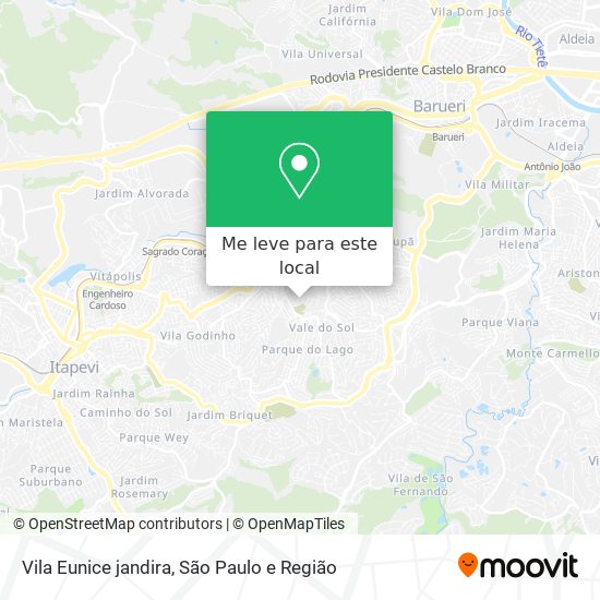 Vila Eunice jandira mapa