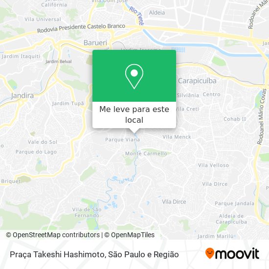 Praça Takeshi Hashimoto mapa