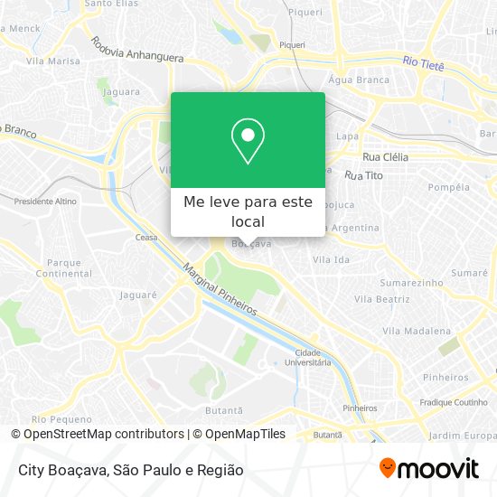 City Boaçava mapa
