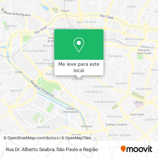 Rua Dr. Alberto Seabra mapa