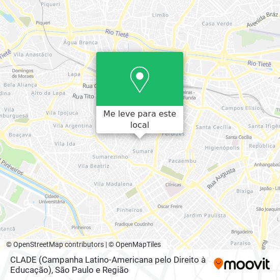 CLADE (Campanha Latino-Americana pelo Direito à Educação) mapa
