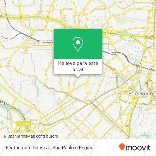 Restaurante Da Vovó mapa