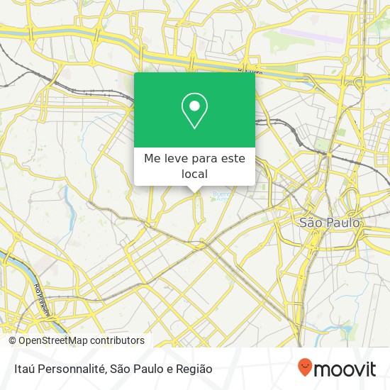 Itaú Personnalité mapa