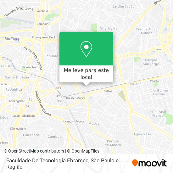 Faculdade De Tecnologia Ebramec mapa