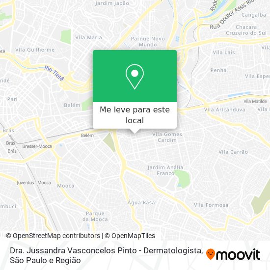 Dra. Jussandra Vasconcelos Pinto - Dermatologista mapa