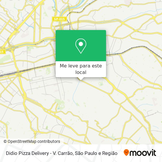 Didio Pizza Delivery - V. Carrão mapa