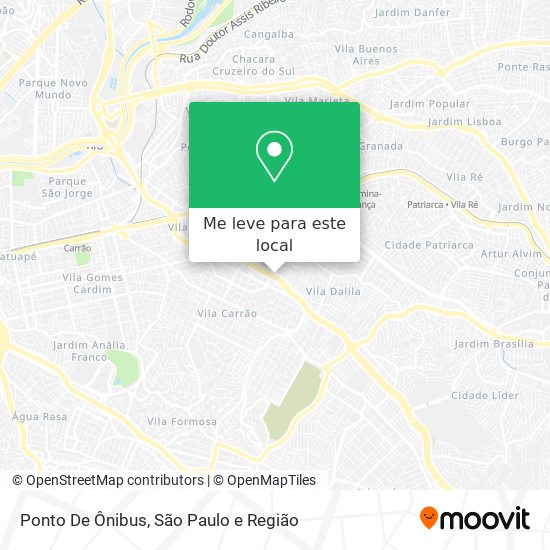 Ponto De Ônibus mapa