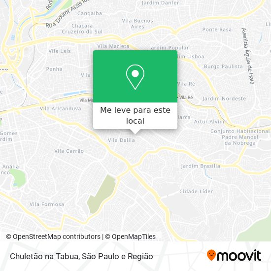 Chuletão na Tabua mapa