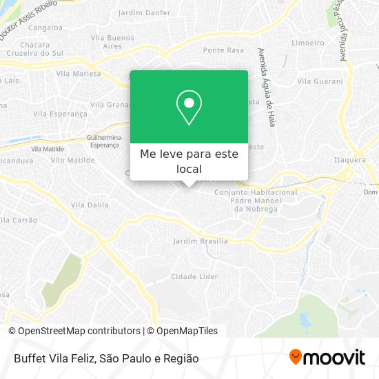 Buffet Vila Feliz mapa
