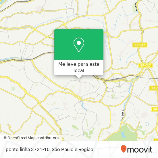 ponto linha 3721-10 mapa