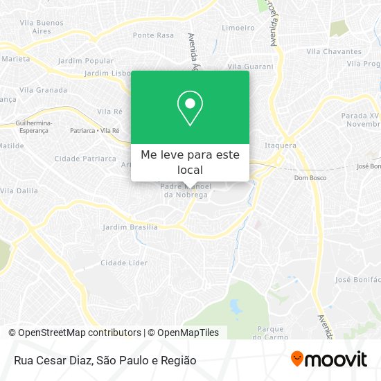 Rua Cesar Diaz mapa