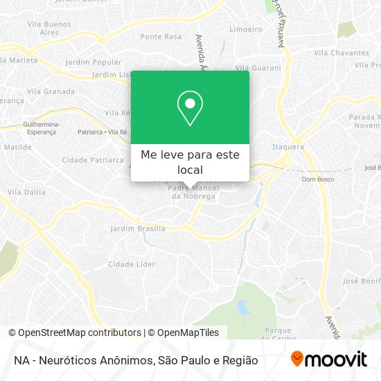 NA - Neuróticos Anônimos mapa