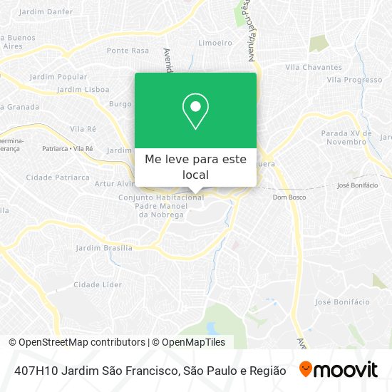 407H10 Jardim São Francisco mapa