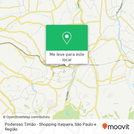 Poderoso Timão - Shopping Itaquera mapa