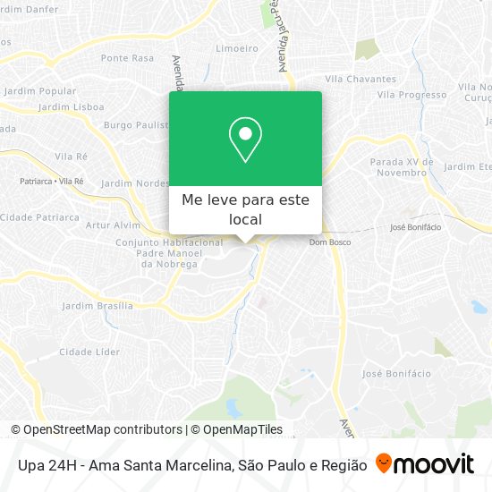 Upa 24H - Ama Santa Marcelina mapa