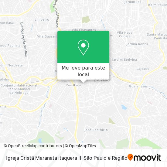 Igreja Cristã Maranata itaquera II mapa