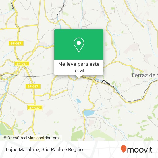 Lojas Marabraz mapa