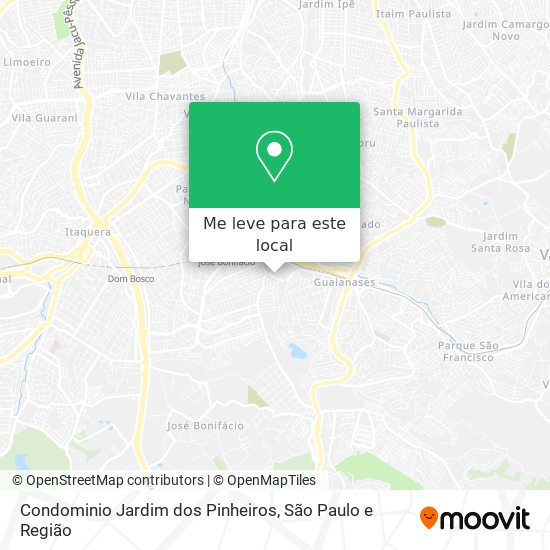 Condominio Jardim dos Pinheiros mapa