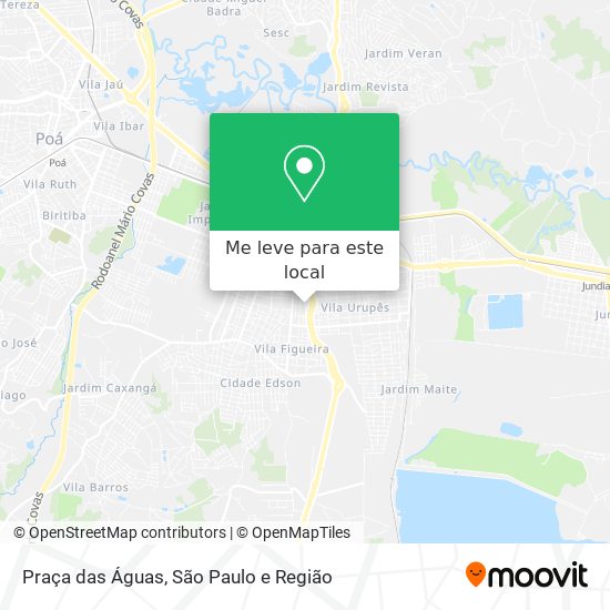 Praça das Águas mapa