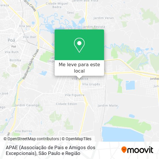 APAE (Associação de Pais e Amigos dos
Excepcionais) mapa