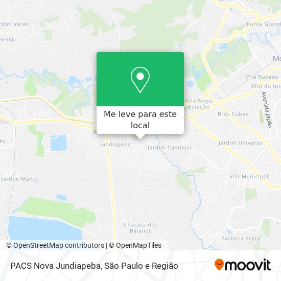 PACS Nova Jundiapeba mapa