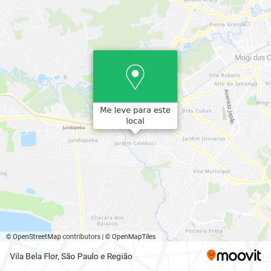 Vila Bela Flor mapa