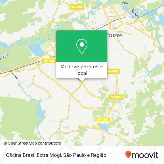 Oficina Brasil Extra Mogi mapa