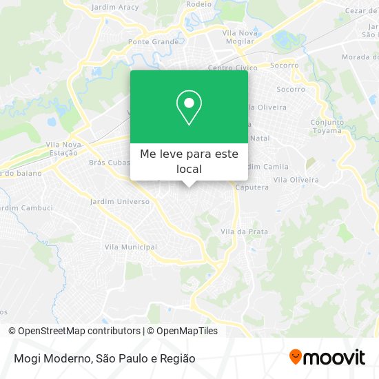 Mogi Moderno mapa