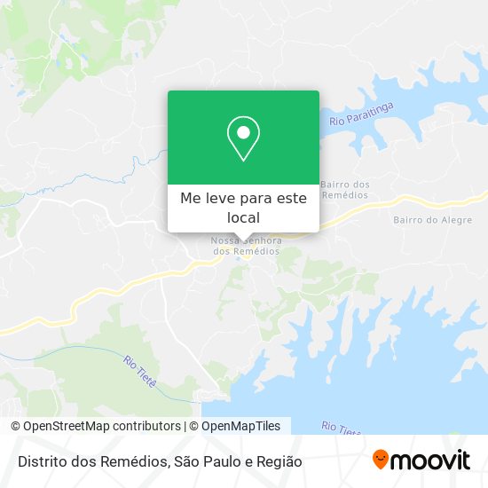 Distrito dos Remédios mapa