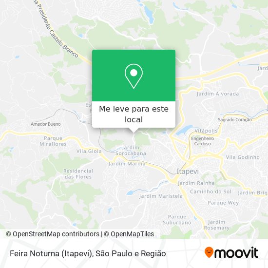 Feira Noturna (Itapevi) mapa