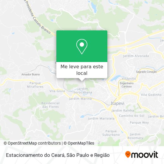 Estacionamento do Ceará mapa