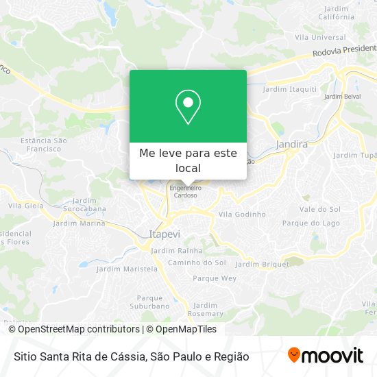 Sitio Santa Rita de Cássia mapa
