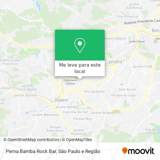 Perna Bamba Rock Bar mapa